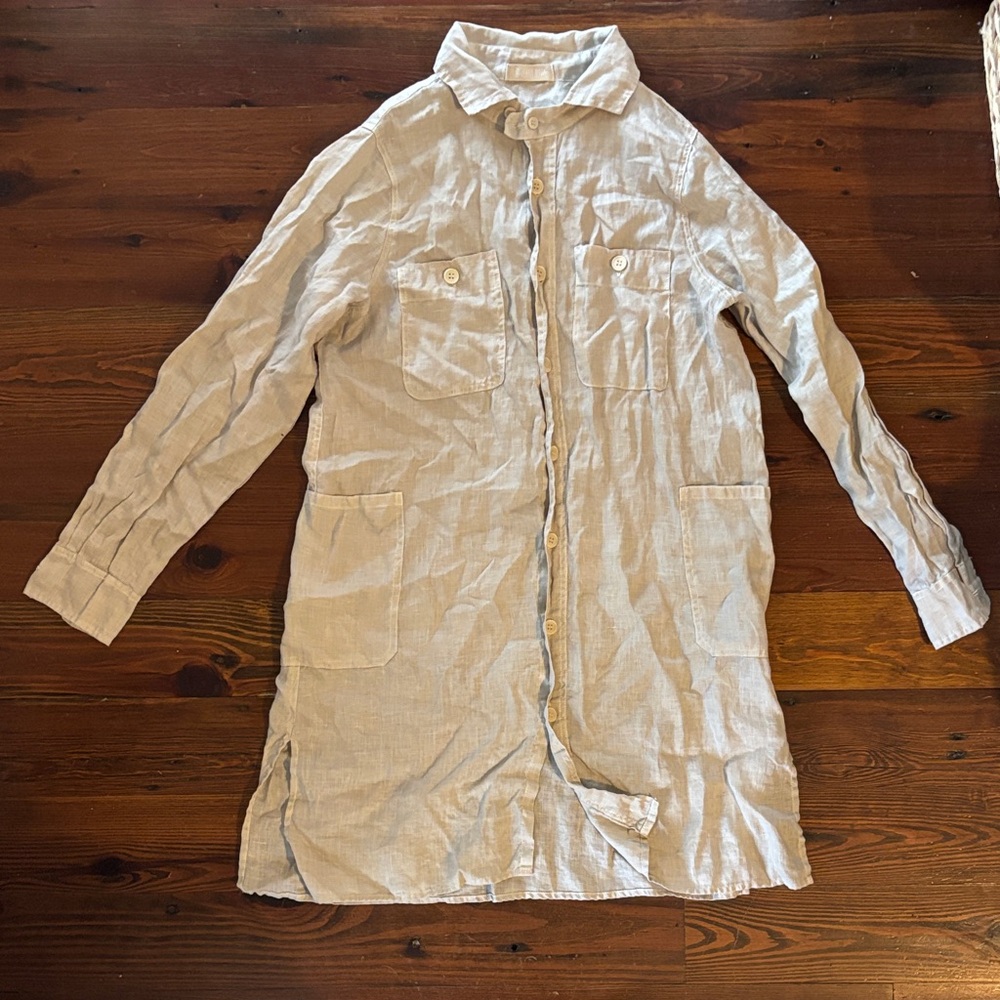 CP Shades Light Tan Linen Shirt